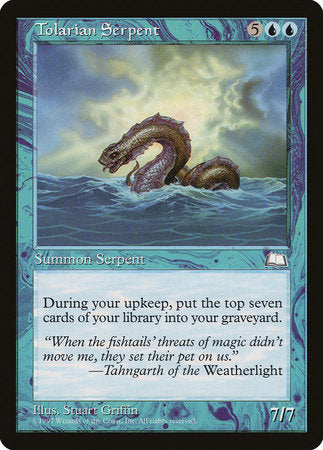 Tolarian Serpent [Weatherlight] | North Game Den