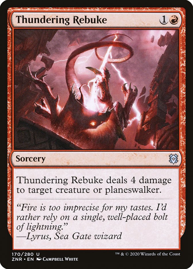 Thundering Rebuke [Zendikar Rising] | North Game Den