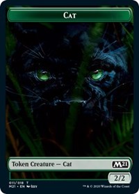 Cat (011) // Goblin Wizard Double-sided Token [Core Set 2021 Tokens] | North Game Den