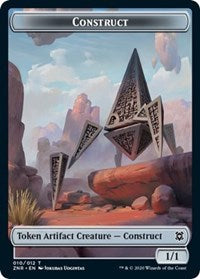 Construct // Illusion Double-sided Token [Zendikar Rising Tokens] | North Game Den