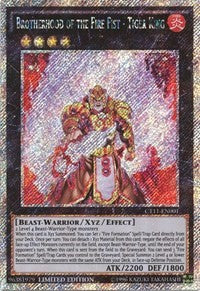 Brotherhood of the Fire Fist - Tiger King [CT11-EN001] Secret Rare | North Game Den