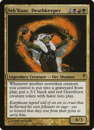 Sek'Kuar, Deathkeeper [Coldsnap] | North Game Den