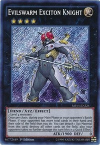 Evilswarm Exciton Knight [MP14-EN224] Secret Rare | North Game Den