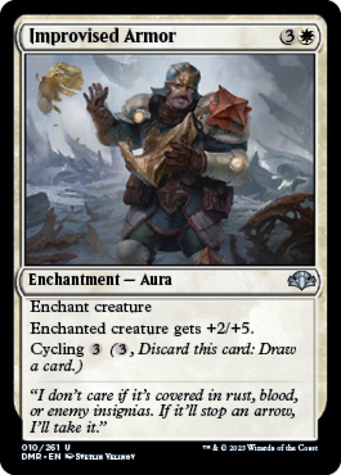 Improvised Armor [Dominaria Remastered] | North Game Den