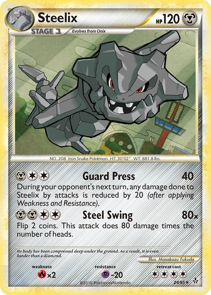 Steelix (24/95) (Theme Deck Exclusive) [HeartGold & SoulSilver: Unleashed] | North Game Den