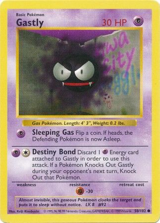 Gastly (50/102) [Base Set Shadowless Unlimited] | North Game Den