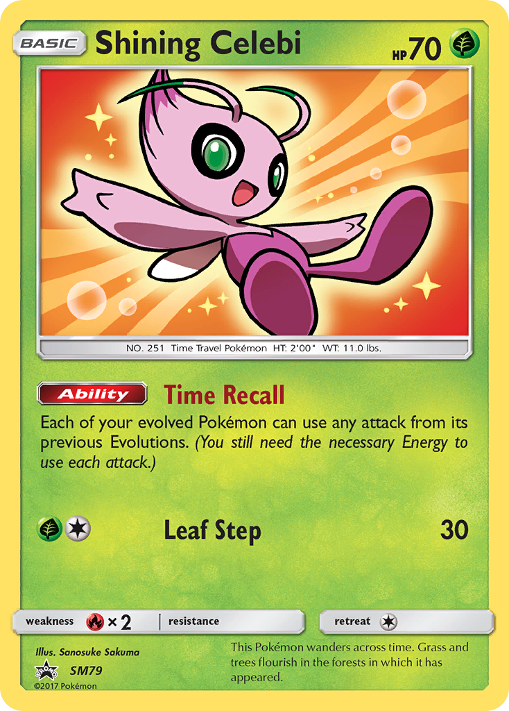 Shining Celebi (SM79) [Sun & Moon: Black Star Promos] | North Game Den