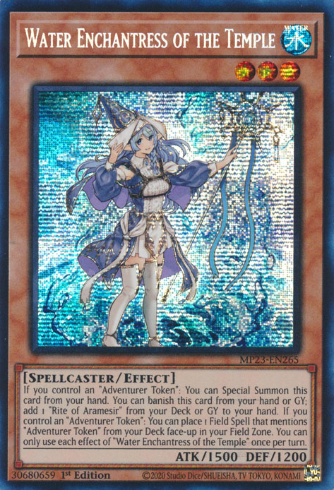 Water Enchantress of the Temple [MP23-EN265] Prismatic Secret Rare | North Game Den