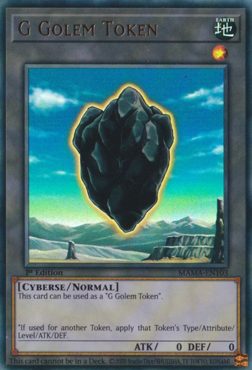 G Golem Token [MAMA-EN103] Ultra Rare | North Game Den