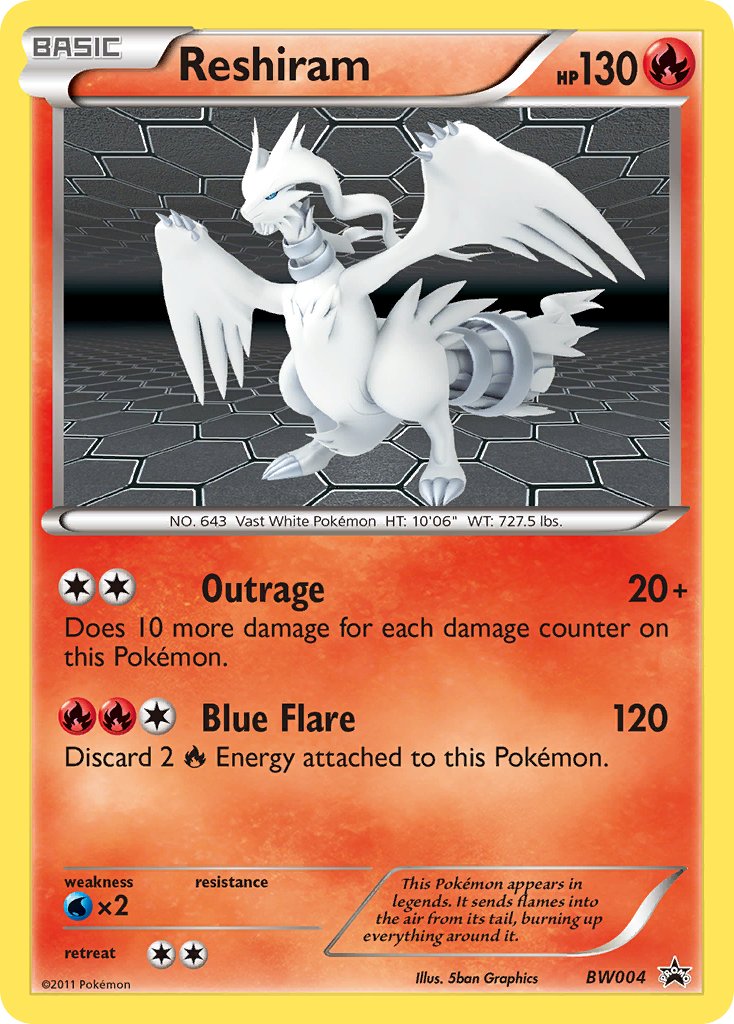 Reshiram (BW004) [Black & White: Black Star Promos] | North Game Den