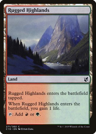 Rugged Highlands [Commander 2019] | North Game Den