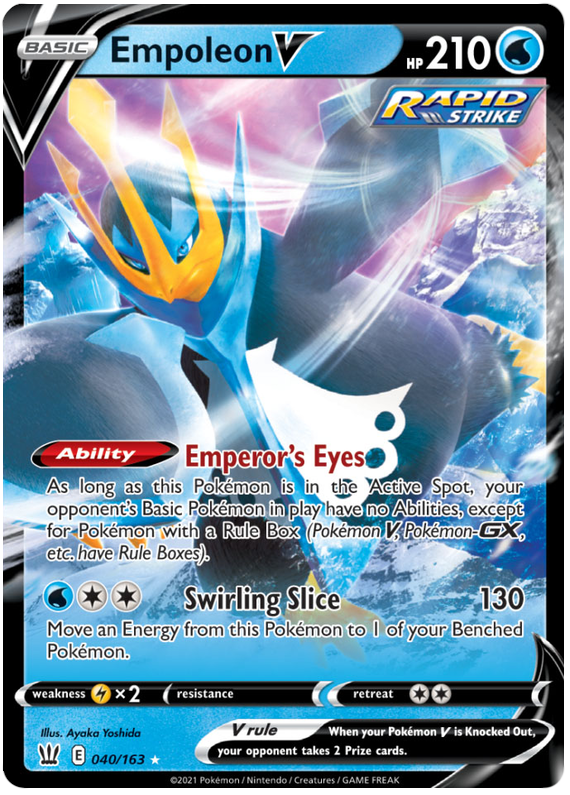 Empoleon V (040/163) [Sword & Shield: Battle Styles] | North Game Den