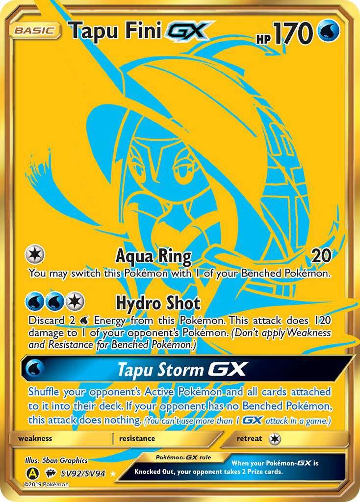 Tapu Fini GX (SV92/SV94) [Sun & Moon: Hidden Fates - Shiny Vault] | North Game Den