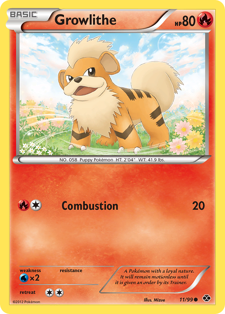 Growlithe (11/99) [Black & White: Next Destinies] | North Game Den