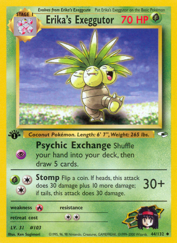 Erika's Exeggutor (44/132) [Gym Heroes 1st Edition] | North Game Den