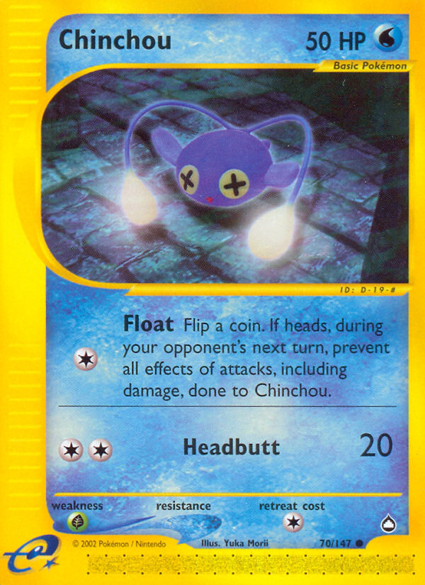 Chinchou (70/147) [Aquapolis] | North Game Den