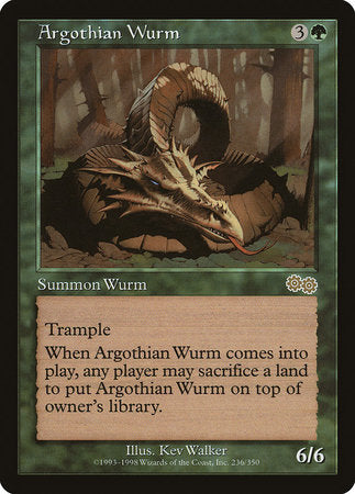 Argothian Wurm [Urza's Saga] | North Game Den