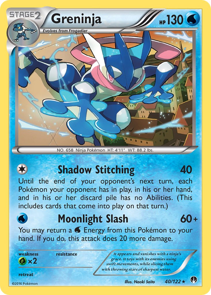 Greninja (40/122) (Theme Deck Exclusive) [XY: BREAKpoint] | North Game Den