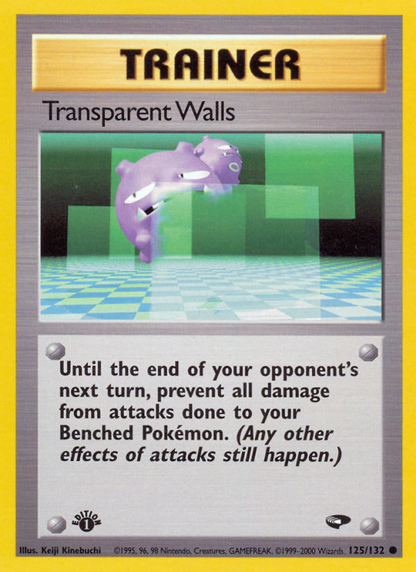 Transparent Walls (125/132) [Gym Challenge 1st Edition] | North Game Den