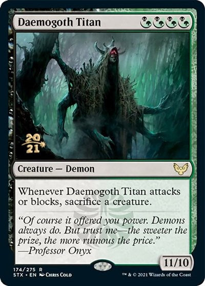 Daemogoth Titan [Strixhaven: School of Mages Prerelease Promos] | North Game Den