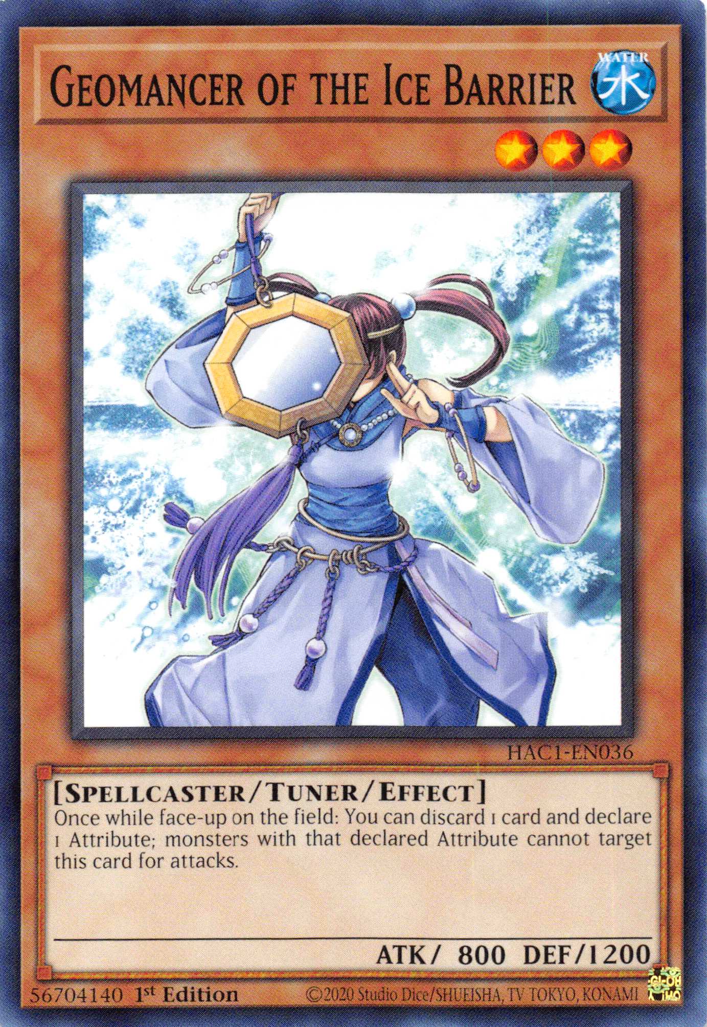 Geomancer of the Ice Barrier [HAC1-EN036] Common | North Game Den