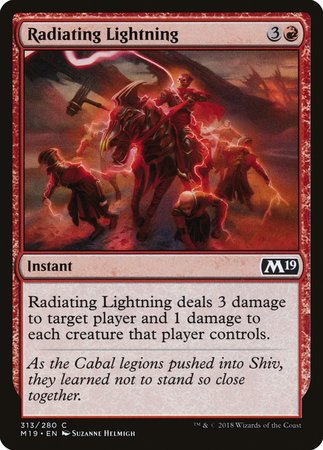 Radiating Lightning [Core Set 2019] | North Game Den