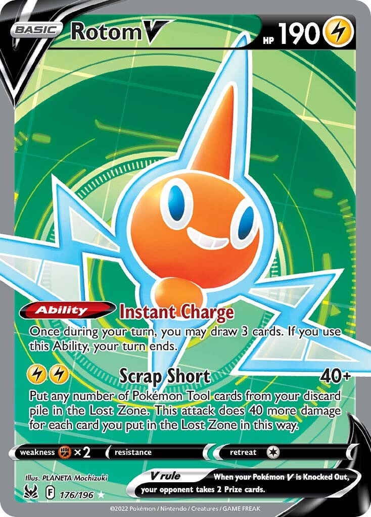 Rotom V (176/196) [Sword & Shield: Lost Origin] | North Game Den