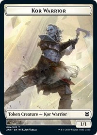 Kor Warrior // Plant Double-sided Token [Zendikar Rising Tokens] | North Game Den