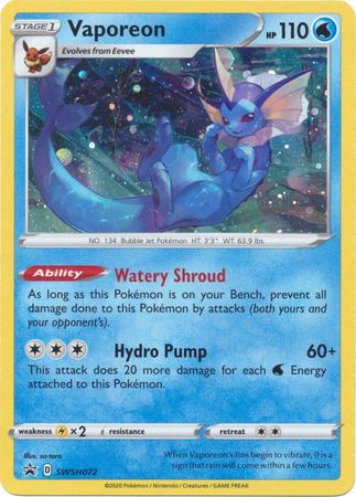 Vaporeon (SWSH072) [Sword & Shield: Black Star Promos] | North Game Den