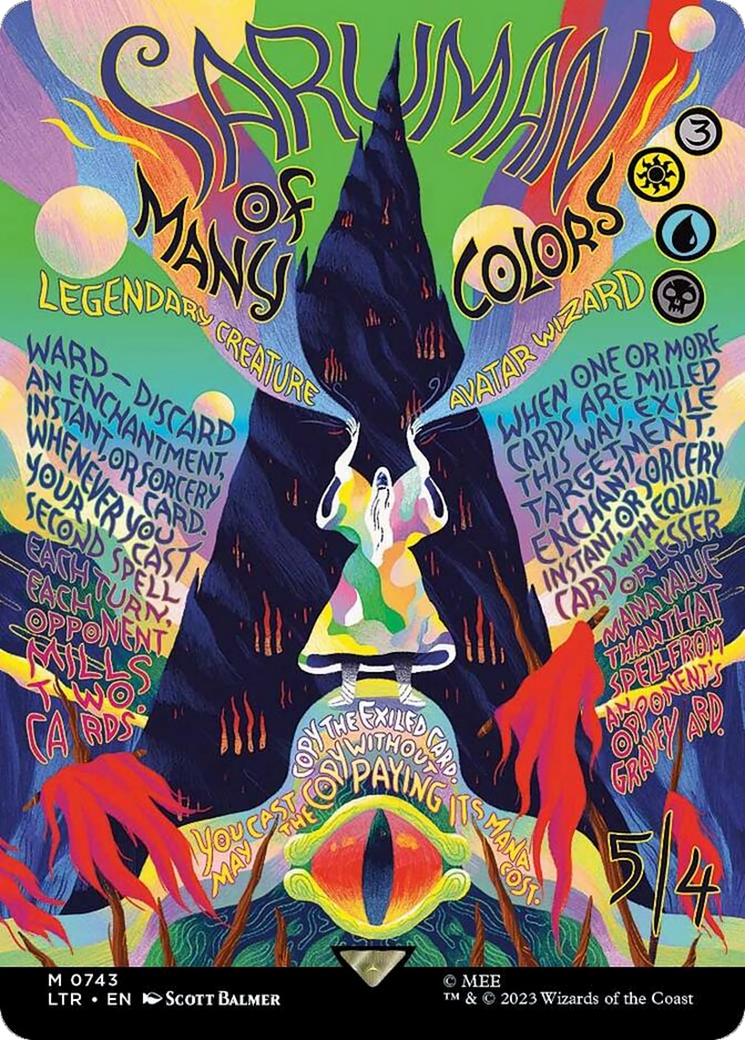 Saruman of Many Colors (Borderless Poster) [The Lord of the Rings: Tales of Middle-Earth] | North Game Den