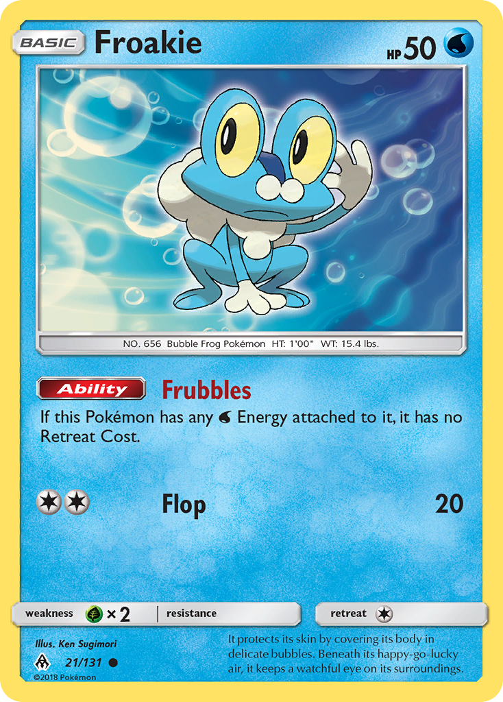 Froakie (21/131) [Sun & Moon: Forbidden Light] | North Game Den