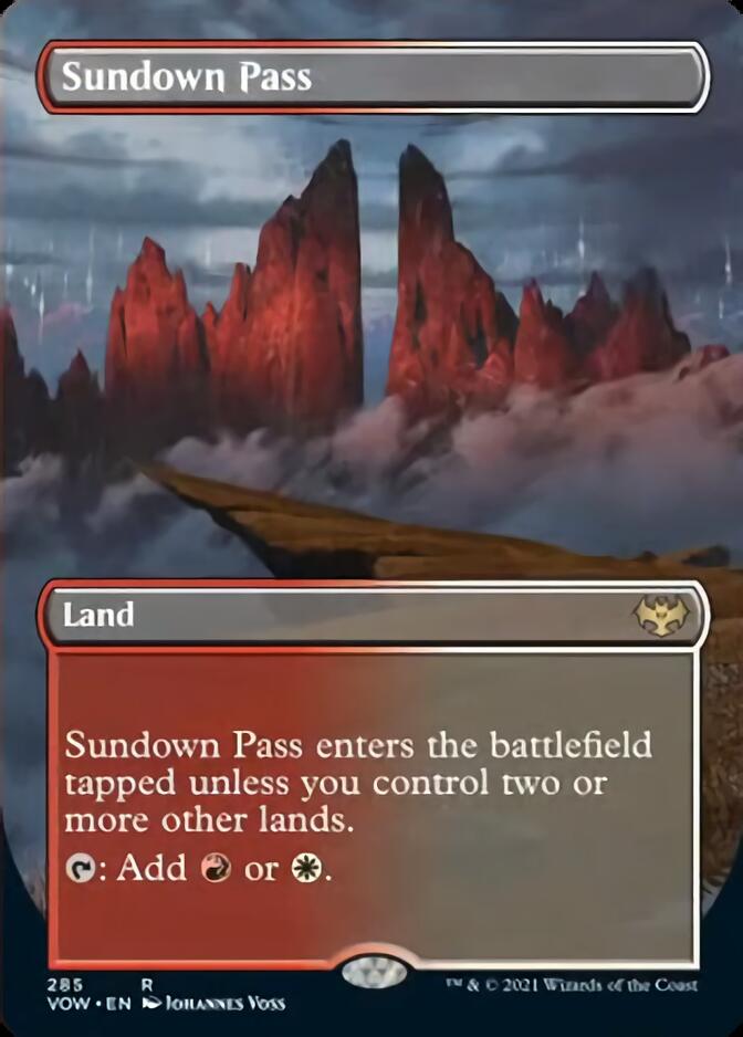 Sundown Pass (Borderless) [Innistrad: Crimson Vow] | North Game Den