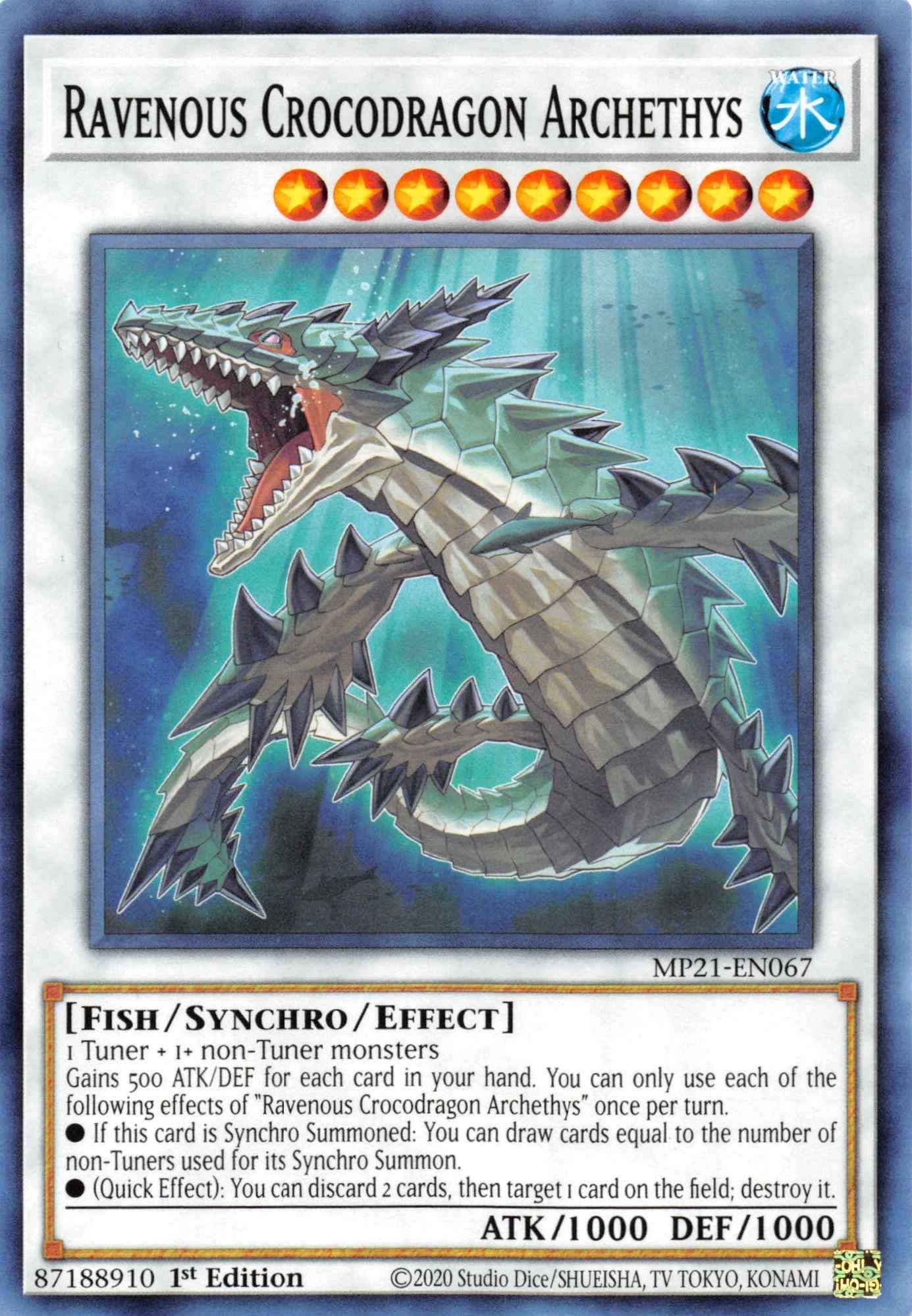 Ravenous Crocodragon Archethys [MP21-EN067] Common | North Game Den