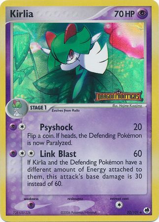 Kirlia (32/101) (Stamped) [EX: Dragon Frontiers] | North Game Den