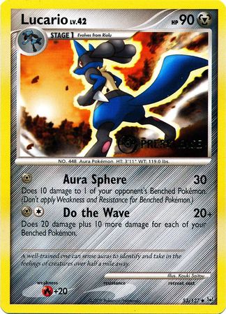 Lucario (53/127) (Prerelease Promo) [Diamond & Pearl: Black Star Promos] | North Game Den