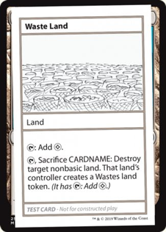 Waste Land (2021 Edition) [Mystery Booster Playtest Cards] | North Game Den