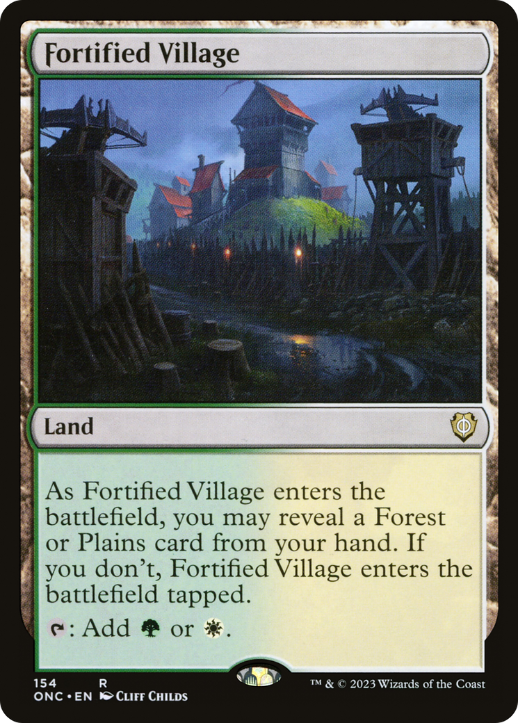 Fortified Village [Phyrexia: All Will Be One Commander] | North Game Den
