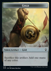 Gold // Dragon Double-sided Token [Commander Legends: Battle for Baldur's Gate Tokens] | North Game Den