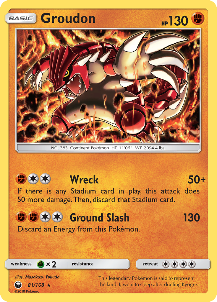 Groudon (81/168) [Sun & Moon: Celestial Storm] | North Game Den