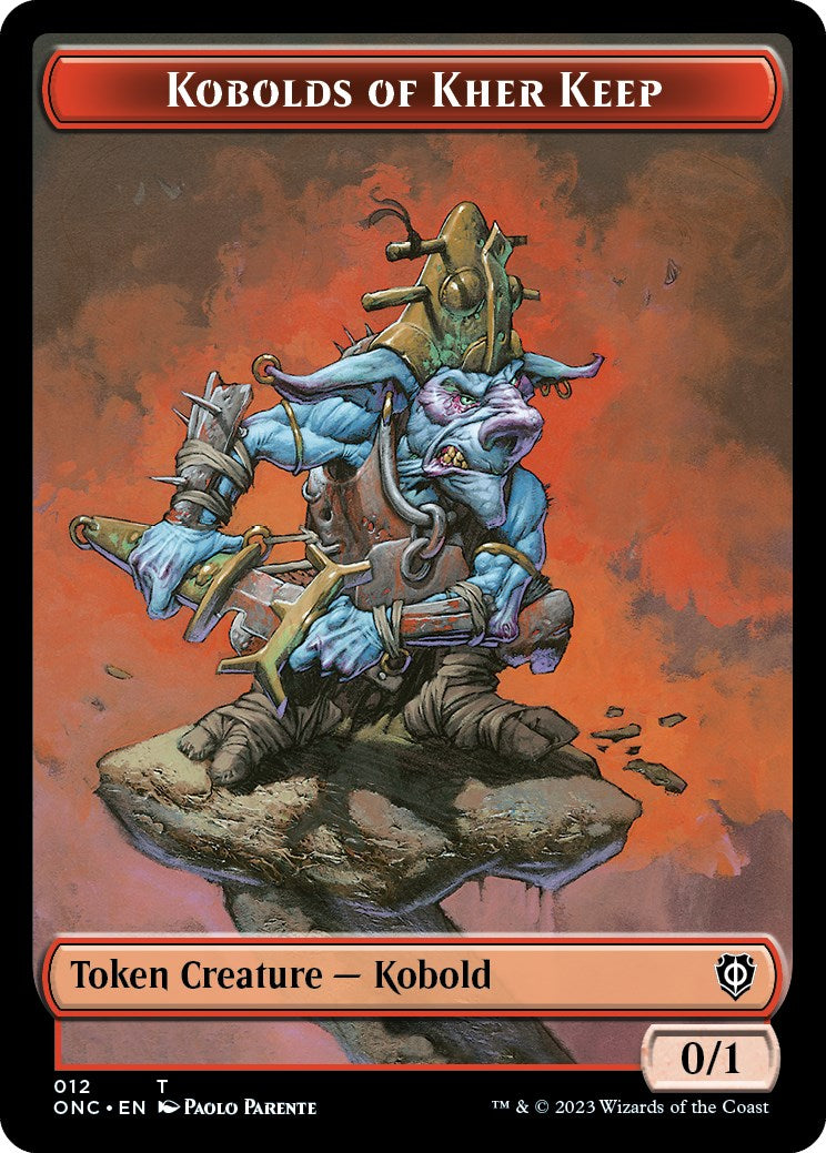 Kobolds of Kher Keep // Dragon Double-Sided Token [Phyrexia: All Will Be One Commander Tokens] | North Game Den