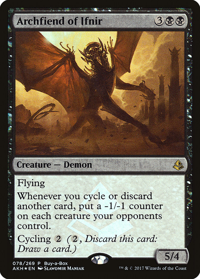 Archfiend of Ifnir (Buy-A-Box) [Amonkhet Promos] | North Game Den