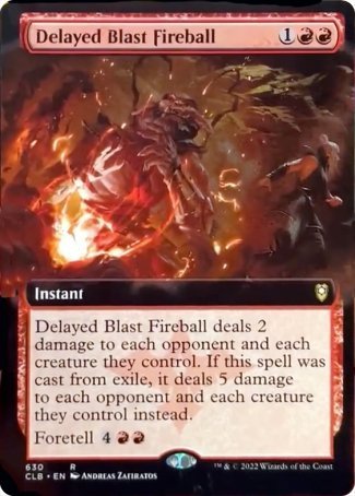 Delayed Blast Fireball (Extended Art) [Commander Legends: Battle for Baldur's Gate] | North Game Den