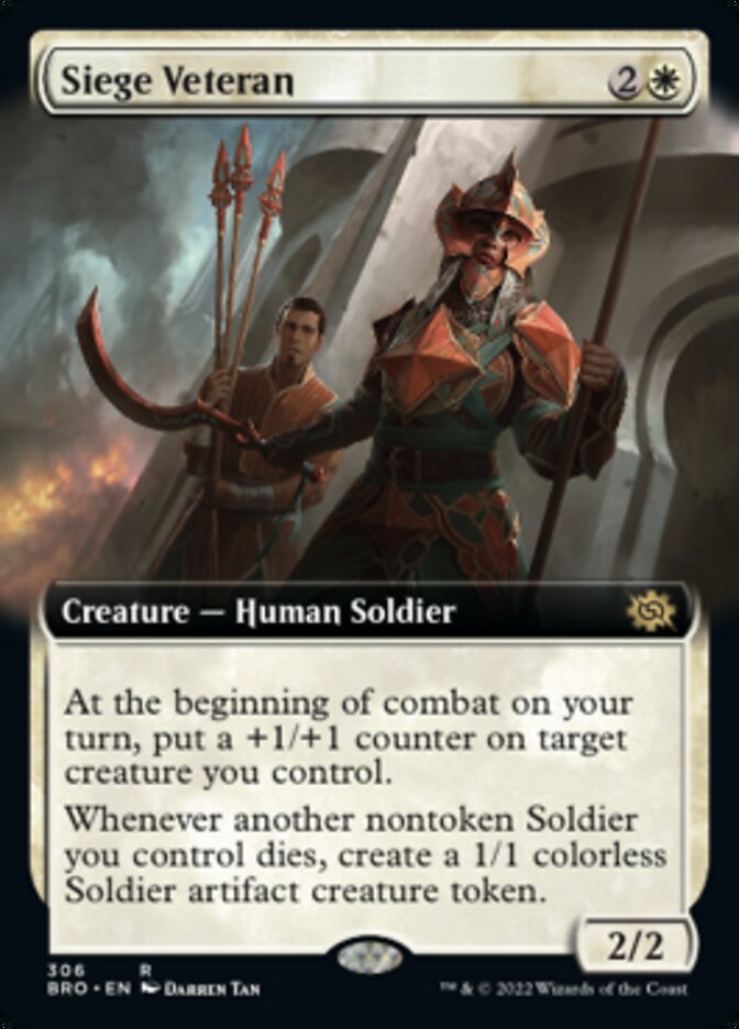 Siege Veteran (Extended Art) [The Brothers' War] | North Game Den