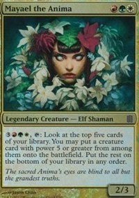 Mayael the Anima (Commander's Arsenal) [Oversize Cards] | North Game Den