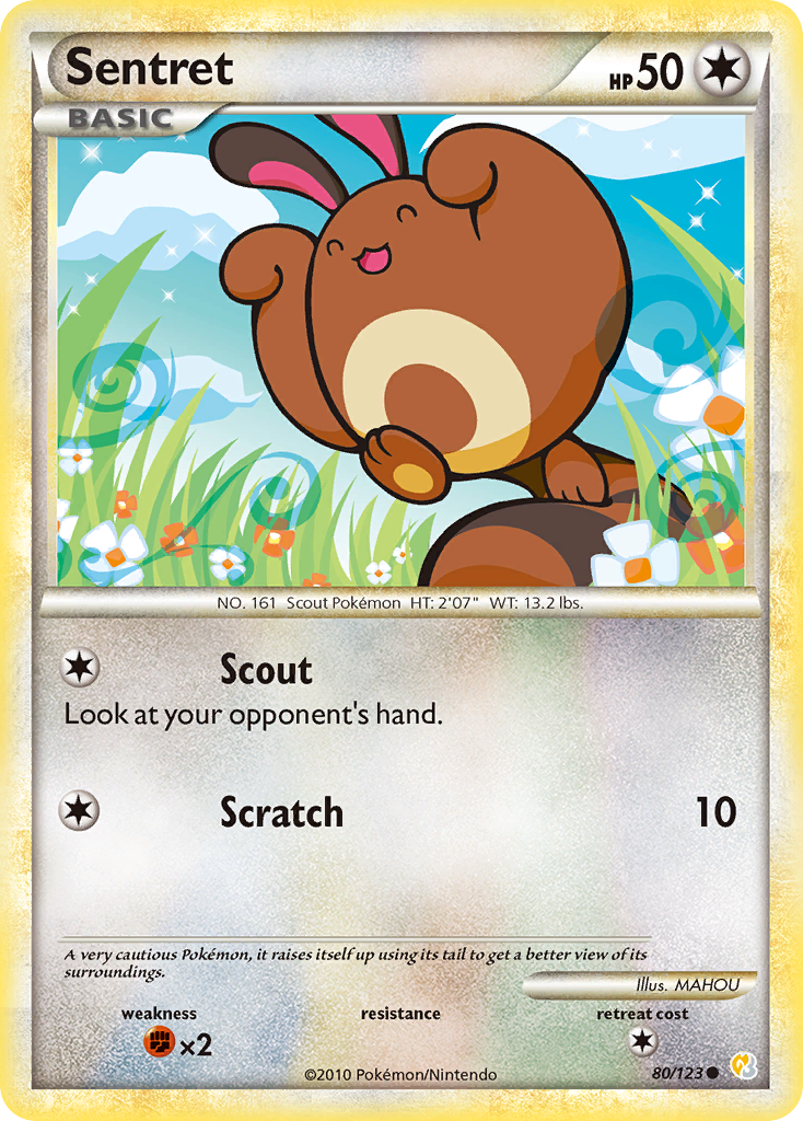Sentret (80/123) [HeartGold & SoulSilver: Base Set] | North Game Den