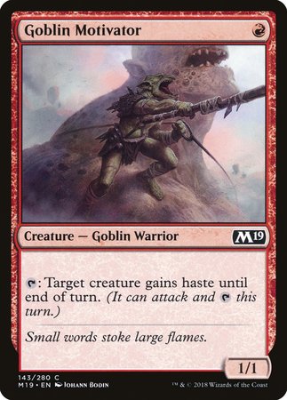 Goblin Motivator [Core Set 2019] | North Game Den