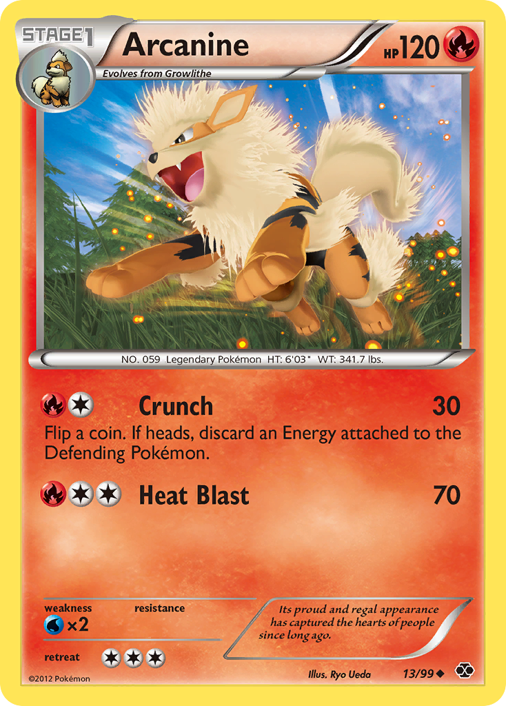 Arcanine (13/99) [Black & White: Next Destinies] | North Game Den