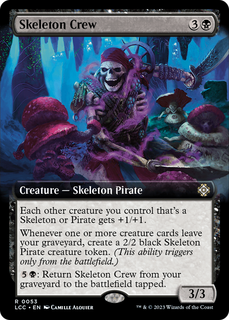 Skeleton Crew (Extended Art) [The Lost Caverns of Ixalan Commander] | North Game Den