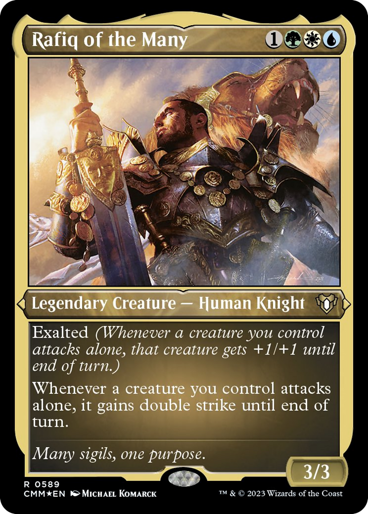 Rafiq of the Many (Foil Etched) [Commander Masters] | North Game Den