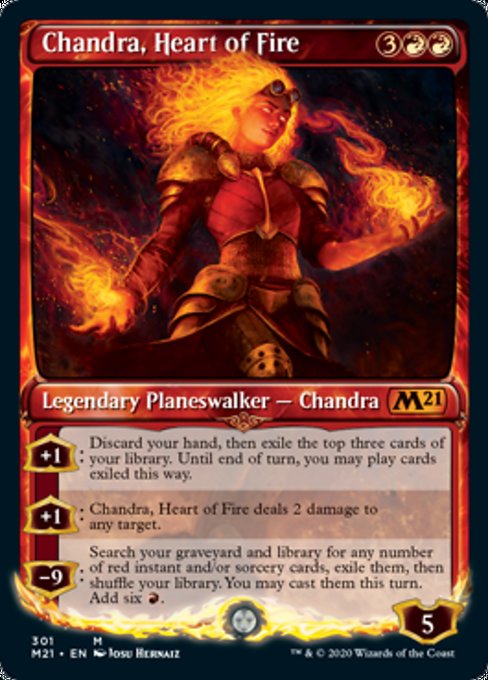 Chandra, Heart of Fire (Showcase) [Core Set 2021] | North Game Den